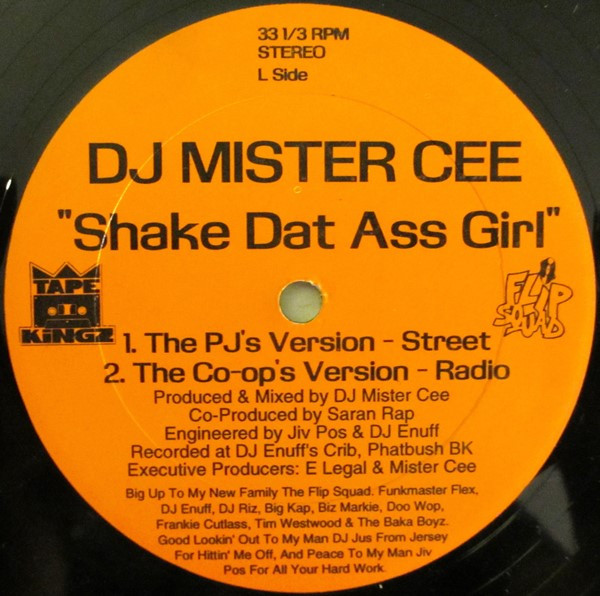 DJ Mister Cee – Shake Dat Ass Girl (Orange Labels, Vinyl) - Discogs