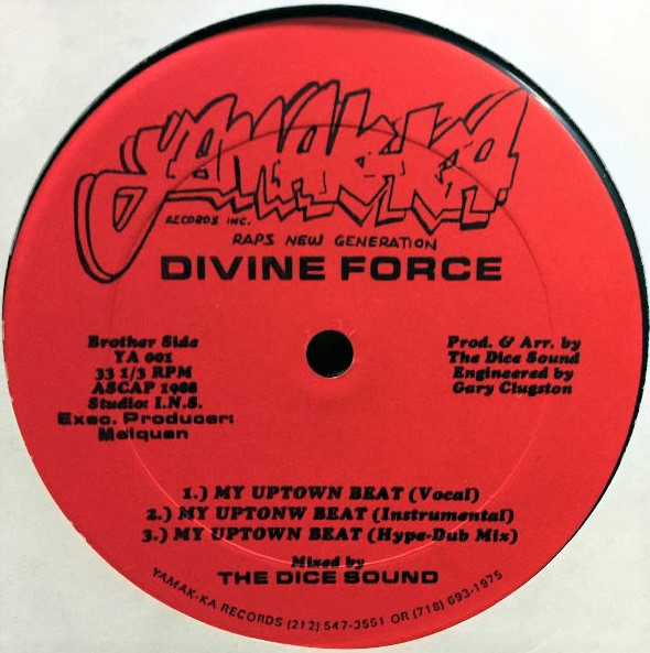Divine Force – My Uptown Beat (1988, Vinyl) - Discogs