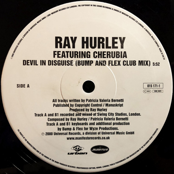 lataa albumi Ray Hurley Featuring Cherubia - Devil In Disguise