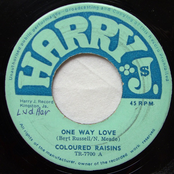 Coloured Raisins – One Way Love (1970, Vinyl) - Discogs