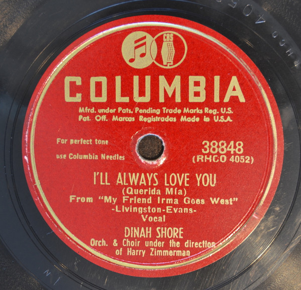 Album herunterladen Dinah Shore - Ill Always Love You I Didnt Know What Time It Was