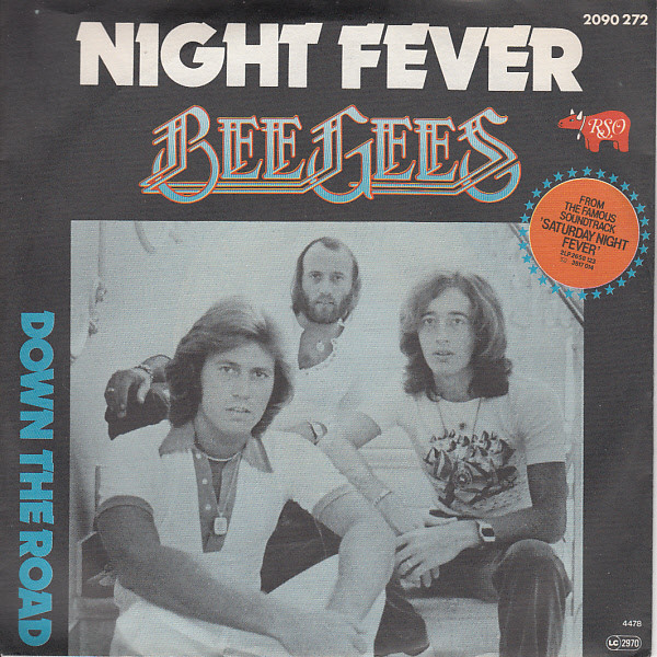 Pop Music Bee Gees Record Wall Clock Night Fever 