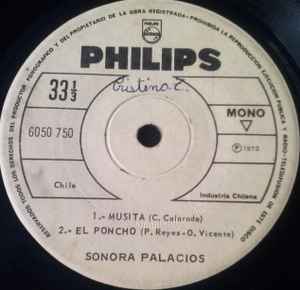 Sonora Palacios - Musita, El Poncho / Otra Copa, Tarde Playera album cover