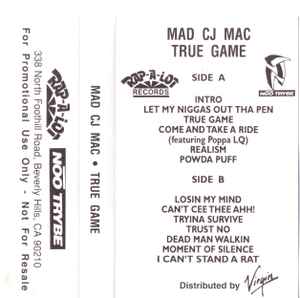 Mad CJ Mac – True Game (1995, Cassette) - Discogs