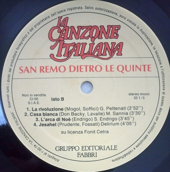 télécharger l'album Various - San Remo Dietro Le Quinte