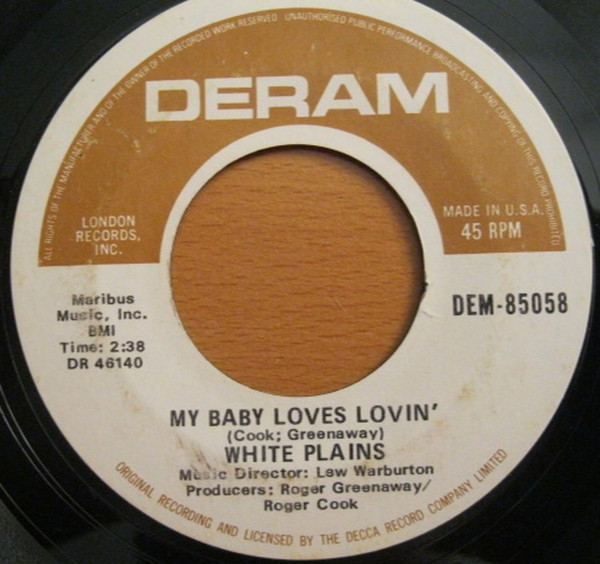 White Plains – My Baby Loves Lovin' (1970, Vinyl) - Discogs