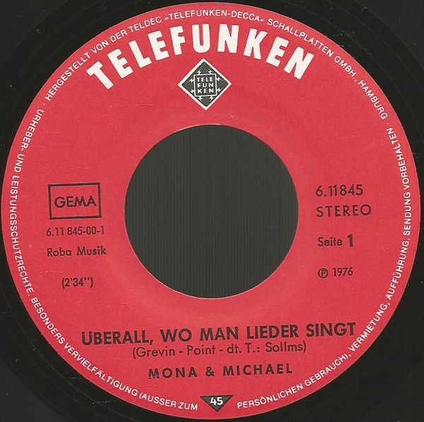 descargar álbum Mona & Michael - Überall Wo Man Lieder Singt