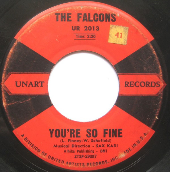 The Falcons – You're So Fine / Goddess Of Angels (1959, Vinyl