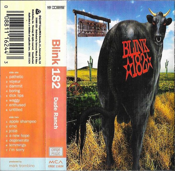 Blink-182 – Dude Ranch (1997, HX Pro B NR, Clear Shell, Cassette 