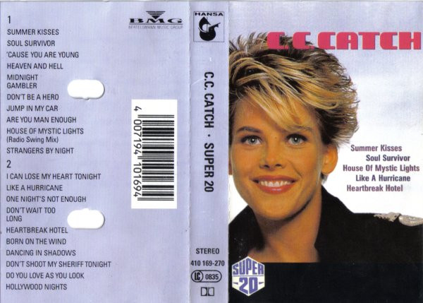 C.C. Catch – Super 20 (1989, Cassette) - Discogs