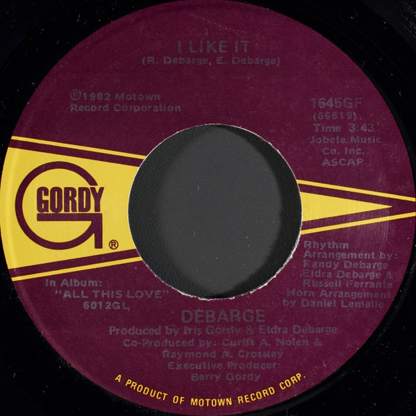 DeBarge – I Like It (1982, Vinyl) - Discogs