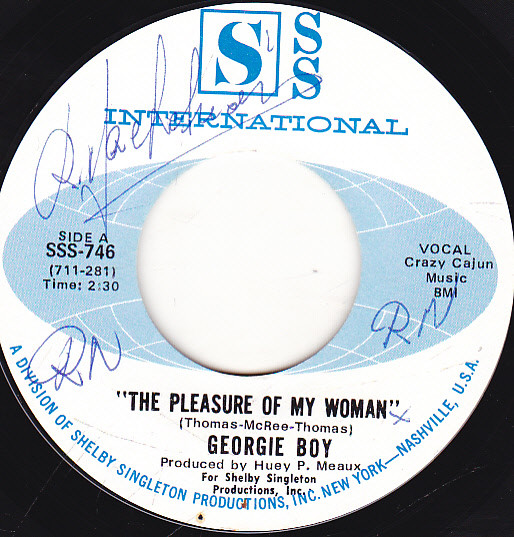Georgie Boy – The Pleasure Of My Woman (1968, Vinyl) - Discogs