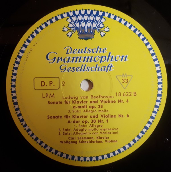 baixar álbum Ludwig Van Beethoven, Carl Seemann Wolfgang Schneiderhan - Violinsonaten Es Dur Op 12 Nr 3 A Moll Op 23 A Dur Op 30 Nr 1