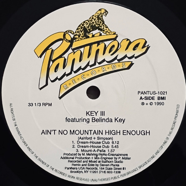 Key III Featuring Belinda Key – Ain't No Mountain High Enough 