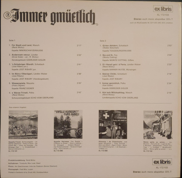 Album herunterladen Various - Immer Gmüetlich