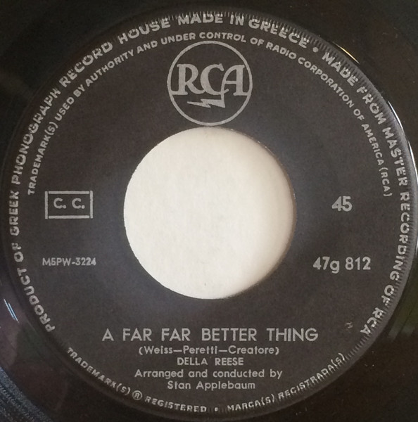 Della Reese A Far Far Better Thing I Possess 1961 Vinyl