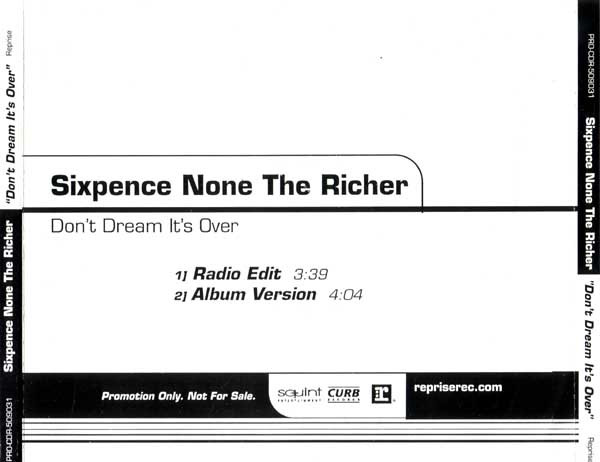Sixpence None The Richer – Don't Dream It's Over (2002, CD) - Discogs