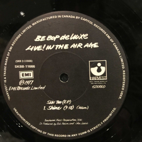 Be Bop Deluxe - Live! In The Air Age | EMI (SKBB-11666) - 7