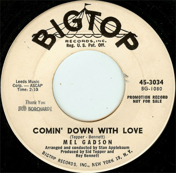 last ned album Mel Gadson - Comin Down With Love