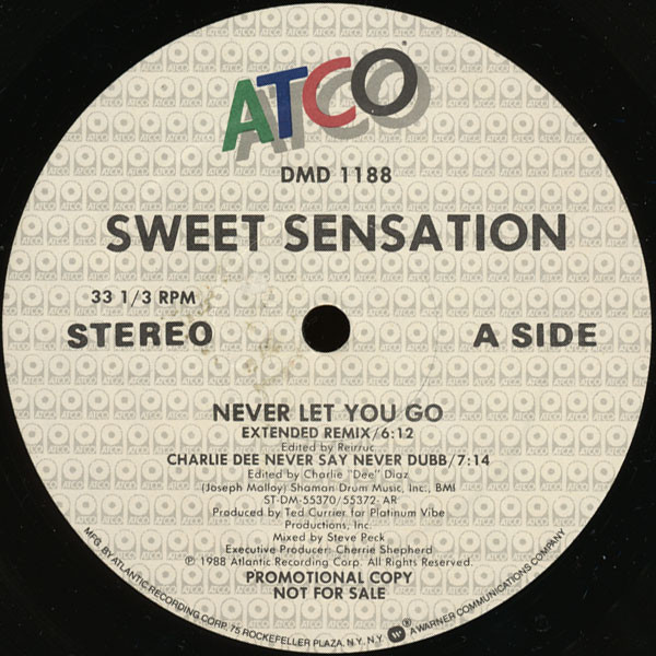 Sweet Sensation – Never Let You Go (1988, Vinyl) - Discogs