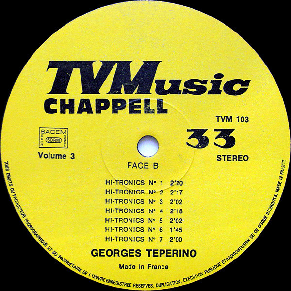 lataa albumi Cecil Leuter Georges Teperino - TVMusic 103