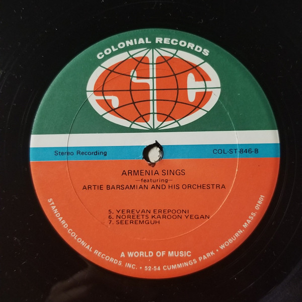 descargar álbum Artie Barsamian & His Orchestra - Armenia Sings