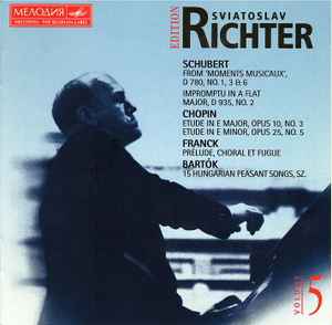 Sviatoslav Richter - Schubert · Chopin · Franck · Bartók: Piano Music