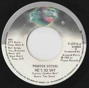 Pointer Sisters - He's So Shy album cover