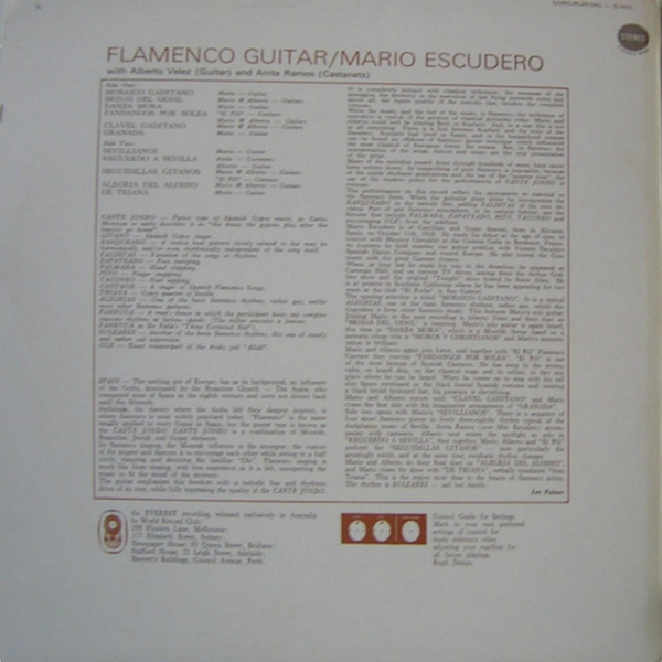 last ned album Mario Escudero - Flamenco Guitar