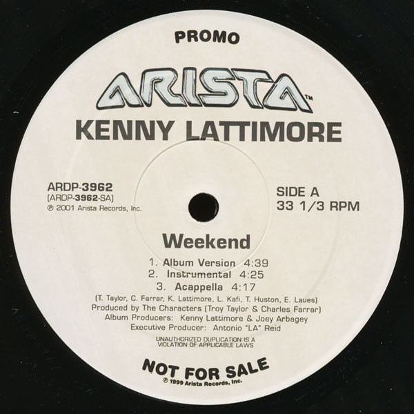 Kenny Lattimore – Weekend (2001, Vinyl) - Discogs