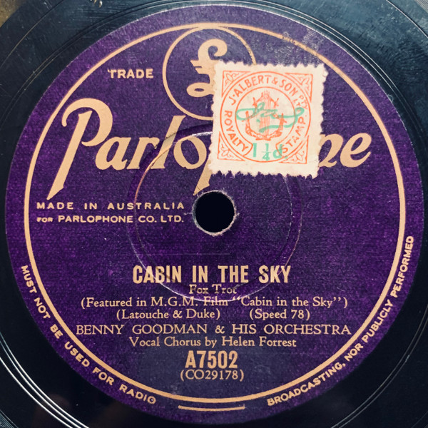 Benny Goodman And His Orchestra – Cabin In The Sky / Taking A