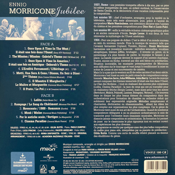 descargar álbum Download Ennio Morricone - Jubilee album
