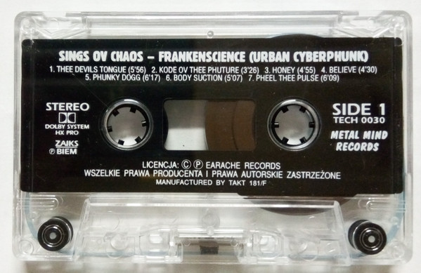 last ned album Signs Ov Chaos - Frankenscience Urban Cyberphunk