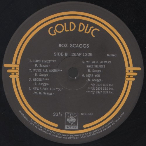 descargar álbum Boz Scaggs - Gold Disc