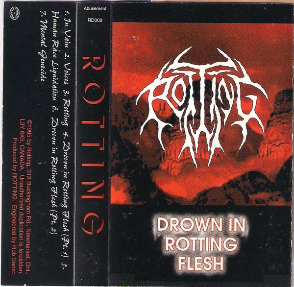 Rotting – Drown In Rotting Flesh (1995, Cassette) - Discogs