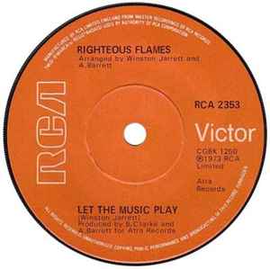 The Righteous Flames - Let The Music Play / True Born African album cover