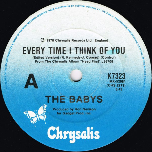 The Babys – Every Time I Think Of You (1978