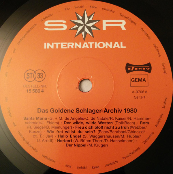 descargar álbum Various - Das Goldene Schlager Archiv Die Hits Des Jahres 1980