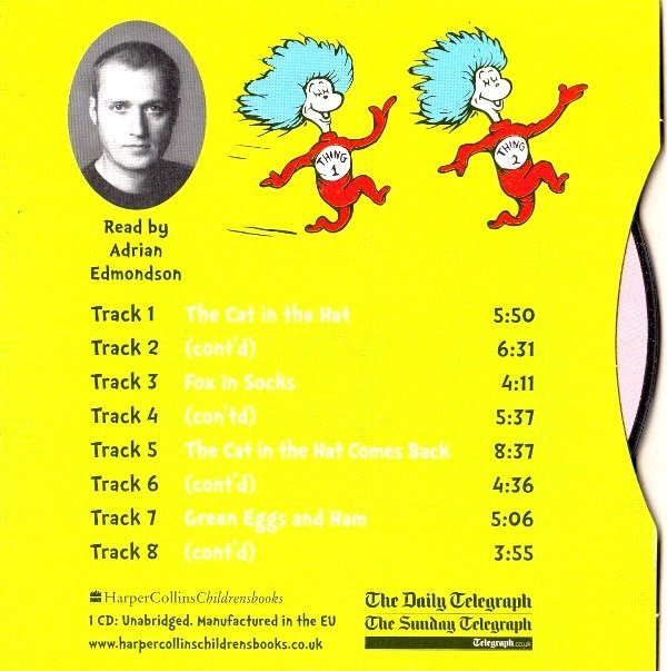 ladda ner album Download Dr Seuss Read By Adrian Edmondson - The Cat In The Hat And Other Stories album