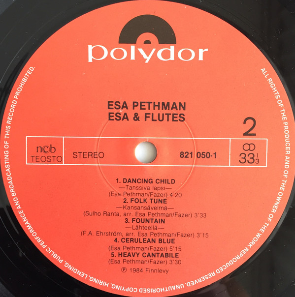 descargar álbum Esa Pethman - Esa Flutes