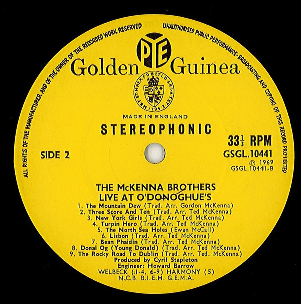 baixar álbum The McKenna Brothers - Live At ODonoghues