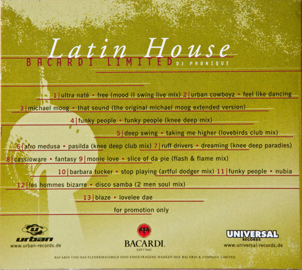 descargar álbum DJ Phonique - Latin House Bacardi Limited