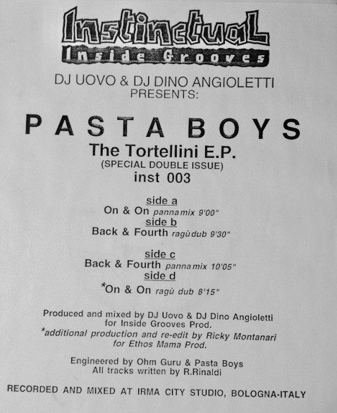 lataa albumi Pastaboys - Pasta Boys The Tortellini ep Special Double Issue