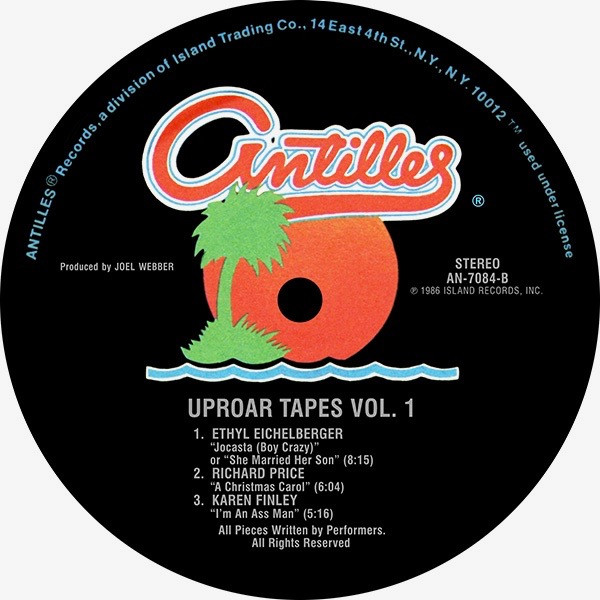 Various - The Uproar Tapes Volume 1 | Antilles (AN7084) - 4