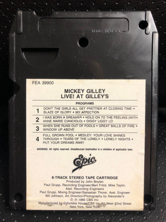 Album herunterladen Mickey Gilley - Mickey Gilley Live At Gilleys