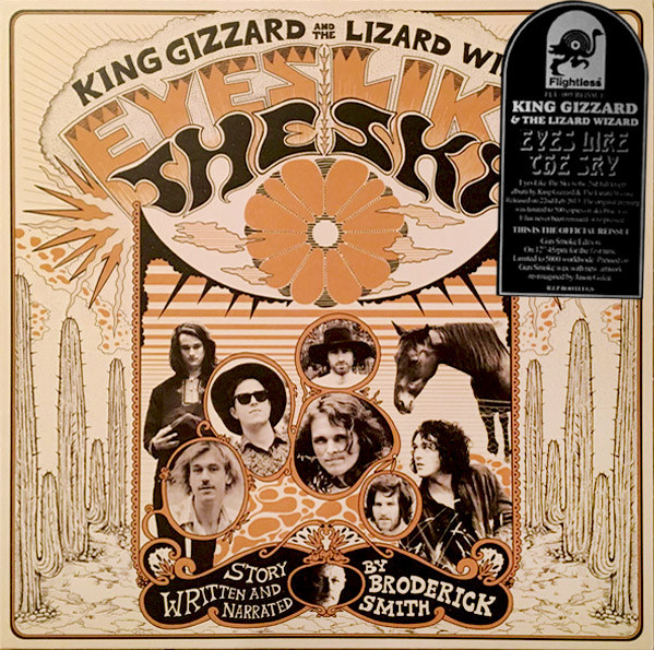 King Gizzard and the Lizard Wizard 1 Inch Pinback Button Eyes like the Sky