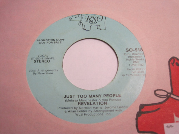 Revelation – Just Too Many People (1975, Vinyl) - Discogs