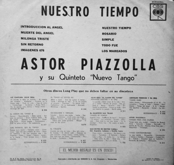 baixar álbum Astor Piazzolla Y Su Quinteto Nuevo Tango - Nuestro Tiempo