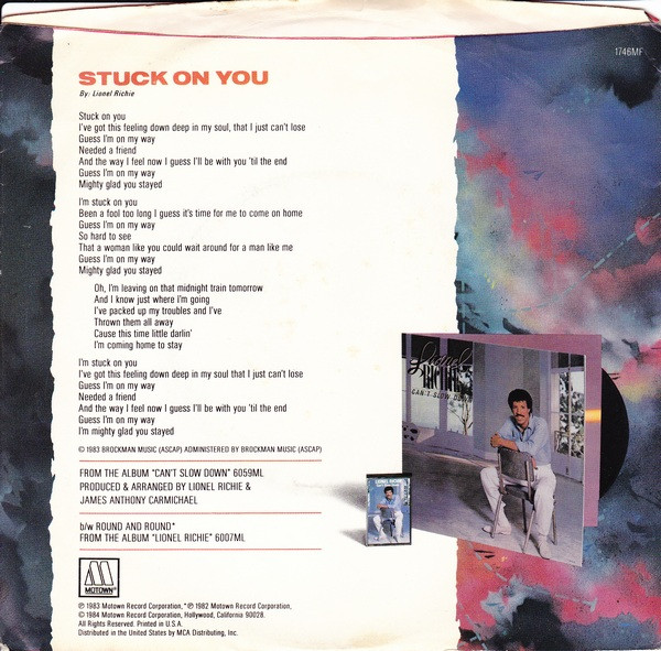 last ned album Lionel Richie - Stuck On You Round And Round