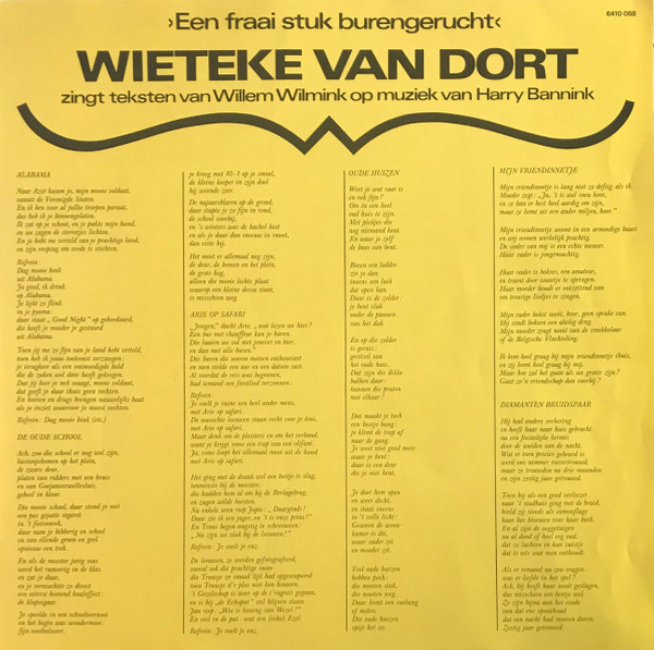 last ned album Wieteke van Dort - Een Fraai Stuk Burengerucht